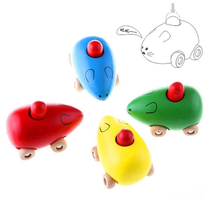 Baby Kids Children Small Mouse Wooden Animal Toy Car Mini Model BB Sound Educational Toys
Baby Kids Children Small Mouse Wooden Animal Toy Car Mini Model BB Sound Educational Toys