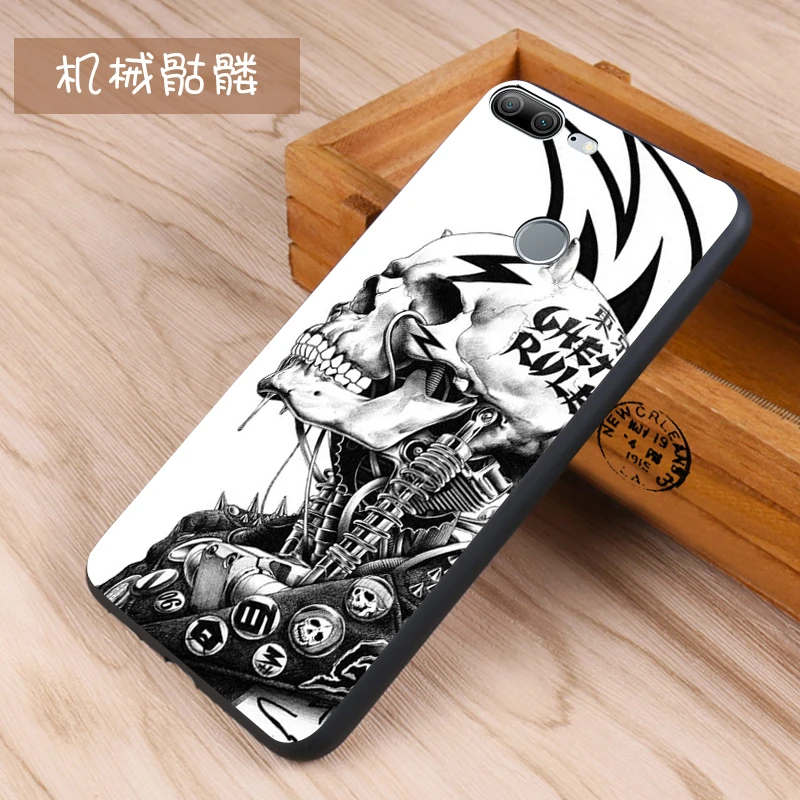 Huawei Honor 9 lite Case Original Cover for Huawei Honor 9 lite Case Bag honor 9 lite Cover Skin Wolf Fish Skull Fundas 100% 18