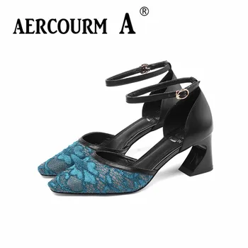 Aercourm A 2019 Women Mixed Color Pumps Lady Cow Genuine Leather +Mesh Shoes Square High Heel Pumps New Spring Summer Shoes
Aercourm A 2019 Women Mixed Color Pumps Lady Cow Genuine Leather +Mesh Shoes Square High Heel Pumps New Spring Summer Shoes
