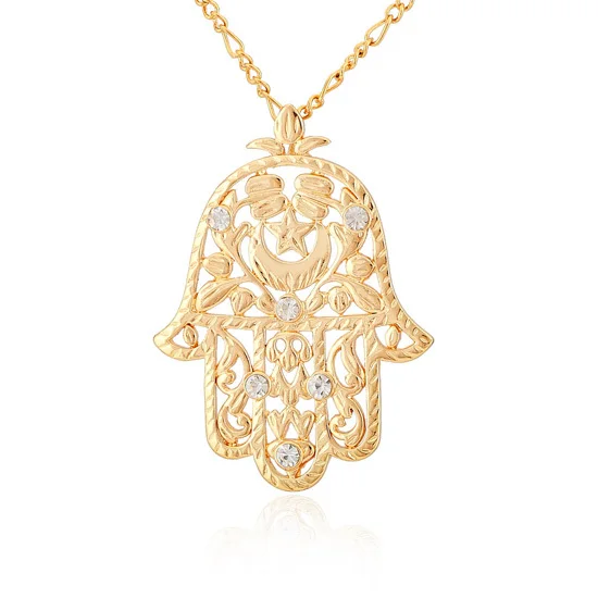 Kpop Gold Color Hamsa Hand Kabbalah Judaica Protection Pendants & Chain Lucky Charms Necklace Jewelry P139
Kpop Gold Color Hamsa Hand Kabbalah Judaica Protection Pendants & Chain Lucky Charms Necklace Jewelry P139
