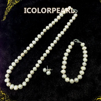 WEICOLOR Low Price for 8-9mm Potato round White Natural Freshwater Pearl Jewelry Set.Best For Girls!
WEICOLOR Low Price for 8-9mm Potato round White Natural Freshwater Pearl Jewelry Set.Best For Girls!