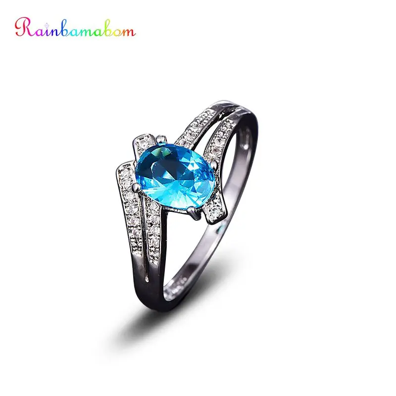 Rainbamabom 100% 925 Sterling Silver Created Moissanite Aquamarine Wedding Band Women Couple White Gold Ring Jewelry Wholesale
Rainbamabom 100% 925 Sterling Silver Created Moissanite Aquamarine Wedding Band Women Couple White Gold Ring Jewelry Wholesale