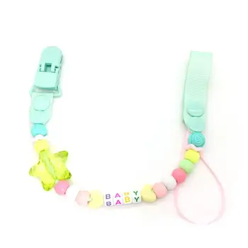 Baby Soother Beaded Pacifier Clip Chain Teether Anti-Fall Clip Chain Nipple Holder For Infant
Baby Soother Beaded Pacifier Clip Chain Teether Anti-Fall Clip Chain Nipple Holder For Infant