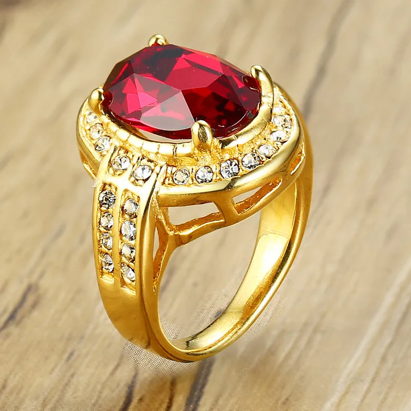 ZORCVENS New Hiphop Ring 316L Stainless Steel Red Stone Ring Rock Fashion Female Jewelry
ZORCVENS New Hiphop Ring 316L Stainless Steel Red Stone Ring Rock Fashion Female Jewelry
