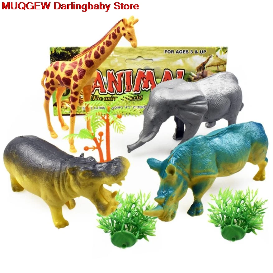 7 PCS Wild Animal Hippopotamu Elephant Rhino Giraffe Tree Action Toy Figures Funny Gadgets Novelty Interesting Toys For Children
7 PCS Wild Animal Hippopotamu Elephant Rhino Giraffe Tree Action Toy Figures Funny Gadgets Novelty Interesting Toys For Children