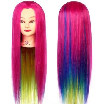 NEVERLAND 28" Mannequin Training Head Red Blue Yellow Hair Styling Colorful Wig Heads Hairdresser For Braiding+Table Clamp
NEVERLAND 28" Mannequin Training Head Red Blue Yellow Hair Styling Colorful Wig Heads Hairdresser For Braiding+Table Clamp