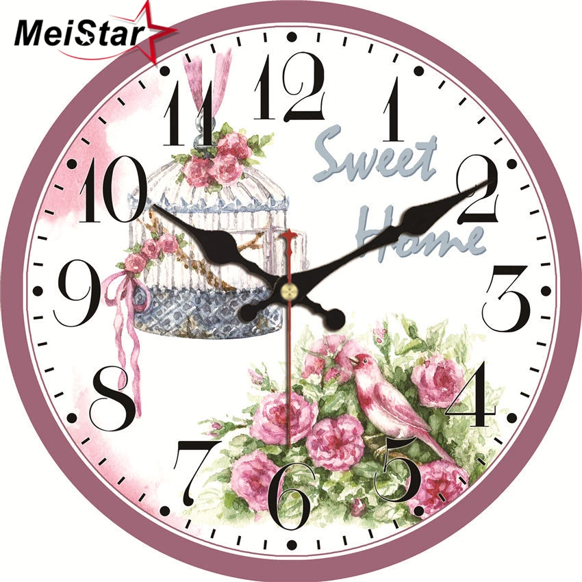 Shabby Chic Clock Pink Flower Silent Home Office Cafe Kitchen Bar Decor Home Saat Vintage Large Art Wall Clock No Ticking Sound
Shabby Chic Clock Pink Flower Silent Home Office Cafe Kitchen Bar Decor Home Saat Vintage Large Art Wall Clock No Ticking Sound
