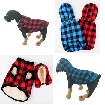Detachable hooded pet clothes winter plaid dog coat Thicken warm pet Jacket with pocket dogs Cold weather wear hoodie clothing
Detachable hooded pet clothes winter plaid dog coat Thicken warm pet Jacket with pocket dogs Cold weather wear hoodie clothing