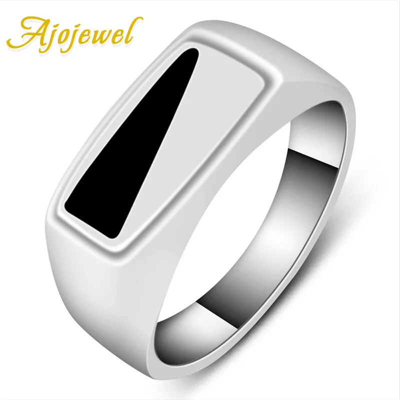 Ajojewel #8-10 Great Product Men's jewelry Enamel Triangle Black Ring Classic Design Fashion Party Rings
Ajojewel #8-10 Great Product Men's jewelry Enamel Triangle Black Ring Classic Design Fashion Party Rings