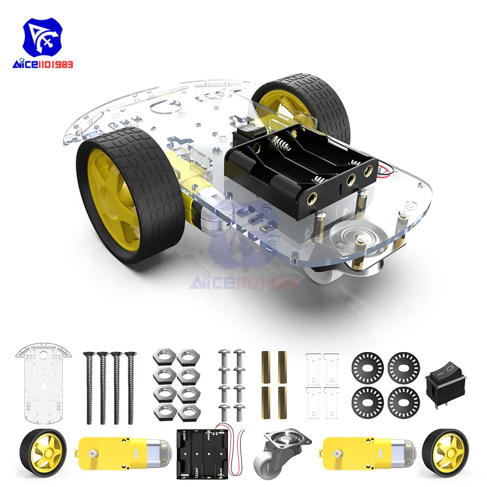 2WD Robot Smart Car Chassis Kits with Speed Encoder for Arduino 51 M26 DIY Education Robot Smart Car Kit
2WD Robot Smart Car Chassis Kits with Speed Encoder for Arduino 51 M26 DIY Education Robot Smart Car Kit