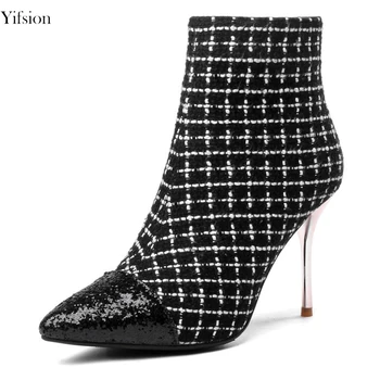 Olomm Hot Women Winter Ankle Boots Ladies Sexy Thin High Heels Boots Pointed Toe Black Party Prom Shoes Women US Size 3-13
Olomm Hot Women Winter Ankle Boots Ladies Sexy Thin High Heels Boots Pointed Toe Black Party Prom Shoes Women US Size 3-13