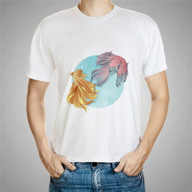 Goldfish printing on behalf of the love of T-shirt 3d Print Men T Shirts Clothing Fish Short Sleeve Round Neck boy shirt 61-4#
Goldfish printing on behalf of the love of T-shirt 3d Print Men T Shirts Clothing Fish Short Sleeve Round Neck boy shirt 61-4#