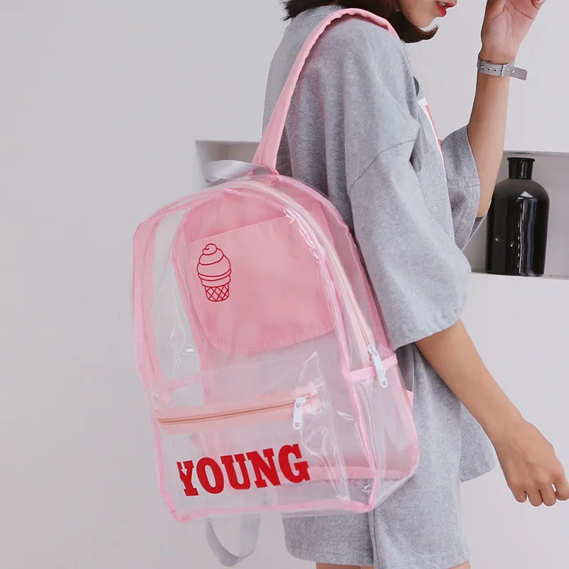 New Women Clear Backpacks Cute Waterproof School Bags Women Transparent Backpack for Teenager Girls Ladies Backpack Knapsack
New Women Clear Backpacks Cute Waterproof School Bags Women Transparent Backpack for Teenager Girls Ladies Backpack Knapsack