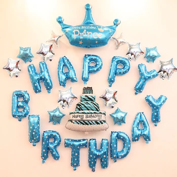Boy Birthday Decoration Ideas Happy Birthday Letter Balloons Kit Kids Party Prince Baby Shower Centerpieces Decoration Supplies
Boy Birthday Decoration Ideas Happy Birthday Letter Balloons Kit Kids Party Prince Baby Shower Centerpieces Decoration Supplies