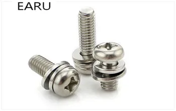 316 Stainless Steel Round Pan Head Phillips Bolt Screw+Washer Combination M3*6/8/10/12/16/20 Factory Online Wholesale
316 Stainless Steel Round Pan Head Phillips Bolt Screw+Washer Combination M3*6/8/10/12/16/20 Factory Online Wholesale