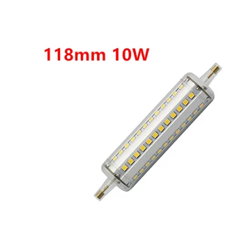 

Dimmable 10W 118mm LED R7S bulb 360 degree high Lumen SMD2835 R7S LED lamp replace 100w traditional halogen lamp AC110-240V