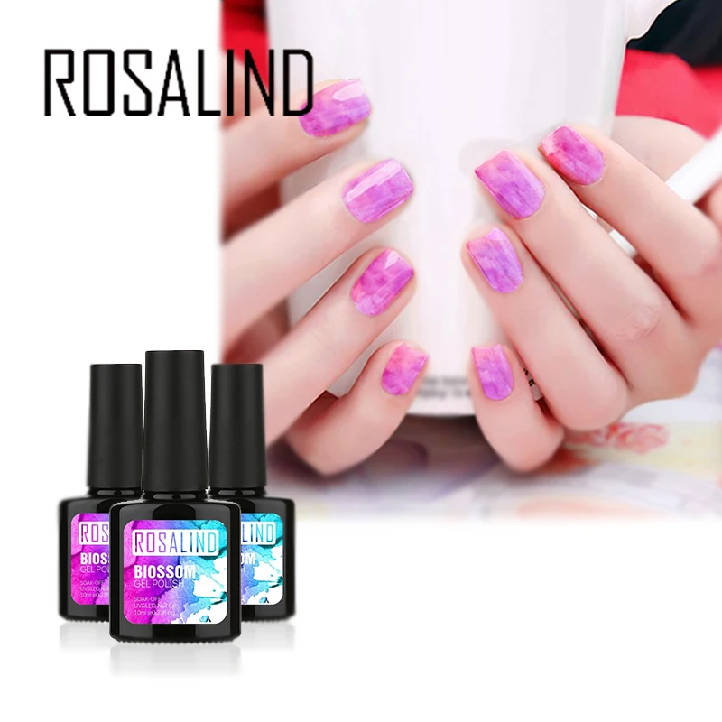 Rosalind гель 1S 10 мл цветок новый для ногтей замочить от DIY Дизайн прозрачный УФ