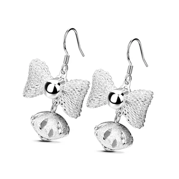 Fashion bowknot sterling silver earrings.Solid 925 silver long earrings jewelry for the woman.Valentine's day, birthday gift
Fashion bowknot sterling silver earrings.Solid 925 silver long earrings jewelry for the woman.Valentine's day, birthday gift