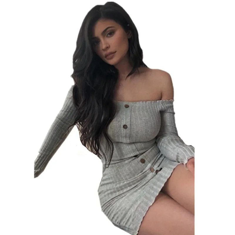 Lossky New Autumn Women's Dress 2018 Knit Pit Sexy One Shoulder Bag Hip Mini Dress Women Ruffled Long Sleeve Bodycon Dresses
Lossky New Autumn Women's Dress 2018 Knit Pit Sexy One Shoulder Bag Hip Mini Dress Women Ruffled Long Sleeve Bodycon Dresses