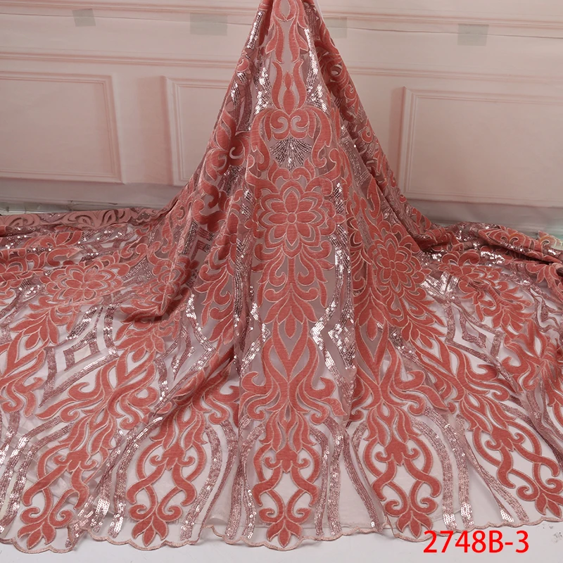 New Arrival African Sequins Lace Fabrics 2019 High Quality Nigerian Velvet Tulle Mesh Lace Fabrics For Wedding Dress XY2748B-3
New Arrival African Sequins Lace Fabrics 2019 High Quality Nigerian Velvet Tulle Mesh Lace Fabrics For Wedding Dress XY2748B-3