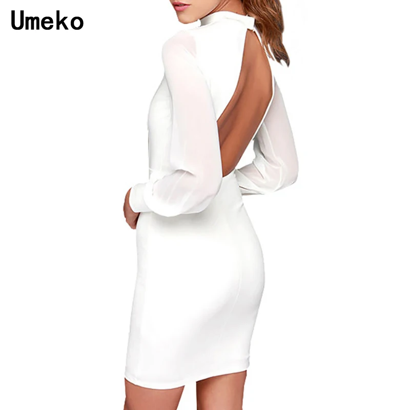 Women's Bodycon Dress Short Open Back Long Sleeve Party Club White Causal Elegant Sexy Backless Mini Pencil Dress
Women's Bodycon Dress Short Open Back Long Sleeve Party Club White Causal Elegant Sexy Backless Mini Pencil Dress