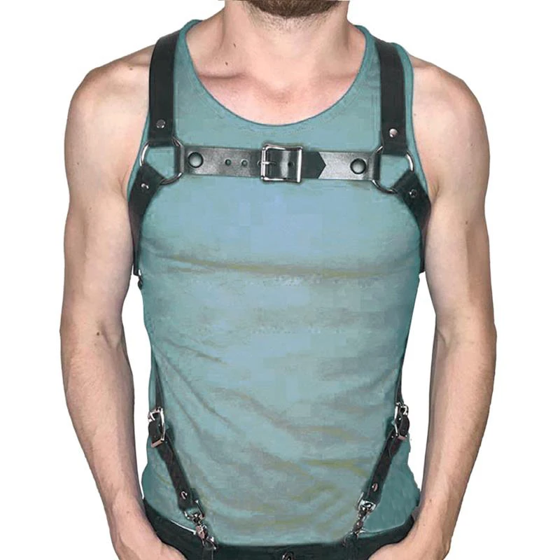 New PU Leather Black Shoulder Body Chest Harness Adjustable Costume Men Belt Sexy Bondage Lingerie Suspenders Women Straps
New PU Leather Black Shoulder Body Chest Harness Adjustable Costume Men Belt Sexy Bondage Lingerie Suspenders Women Straps