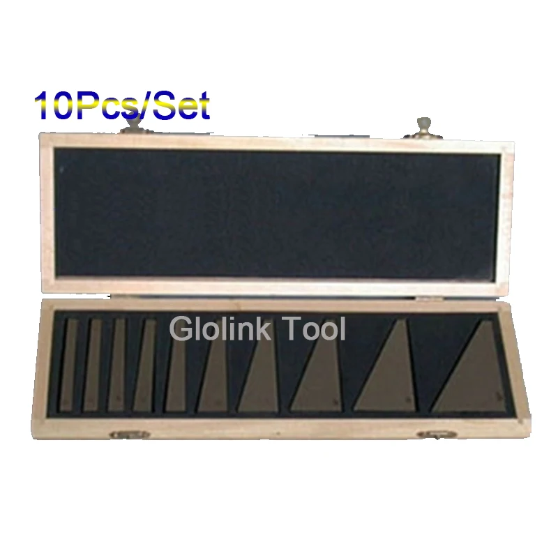 High Quallity 10Pcs Angle Blocks Set Lathes Milling Machinist Hardened steel Precision Ground Gauge Tool
High Quallity 10Pcs Angle Blocks Set Lathes Milling Machinist Hardened steel Precision Ground Gauge Tool