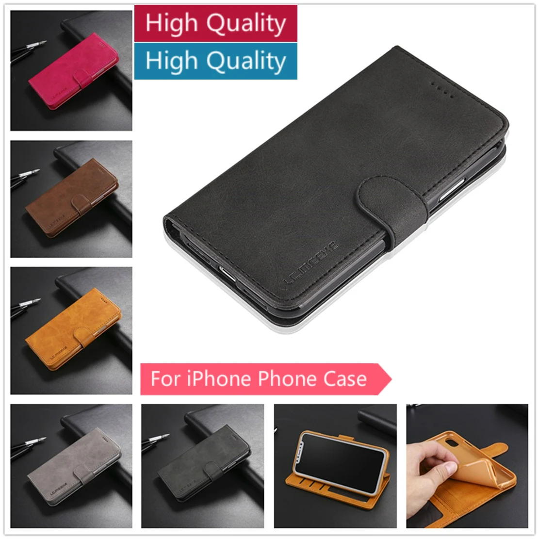 Fundas Capinhas For iPhone X 8 7 Plus 6 6s Plus High Quality Leather Cover Carcasas Stand Wallet Book Capa Case For iPhone 5 5S
Fundas Capinhas For iPhone X 8 7 Plus 6 6s Plus High Quality Leather Cover Carcasas Stand Wallet Book Capa Case For iPhone 5 5S