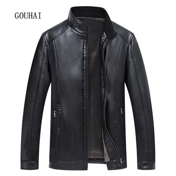 Business Leather Jacket Men Motorcycle Jacket Zipper 2019 Casual Warm Winter Solid PU Leather Jacket Male Stand Collar Plus Size
Business Leather Jacket Men Motorcycle Jacket Zipper 2019 Casual Warm Winter Solid PU Leather Jacket Male Stand Collar Plus Size