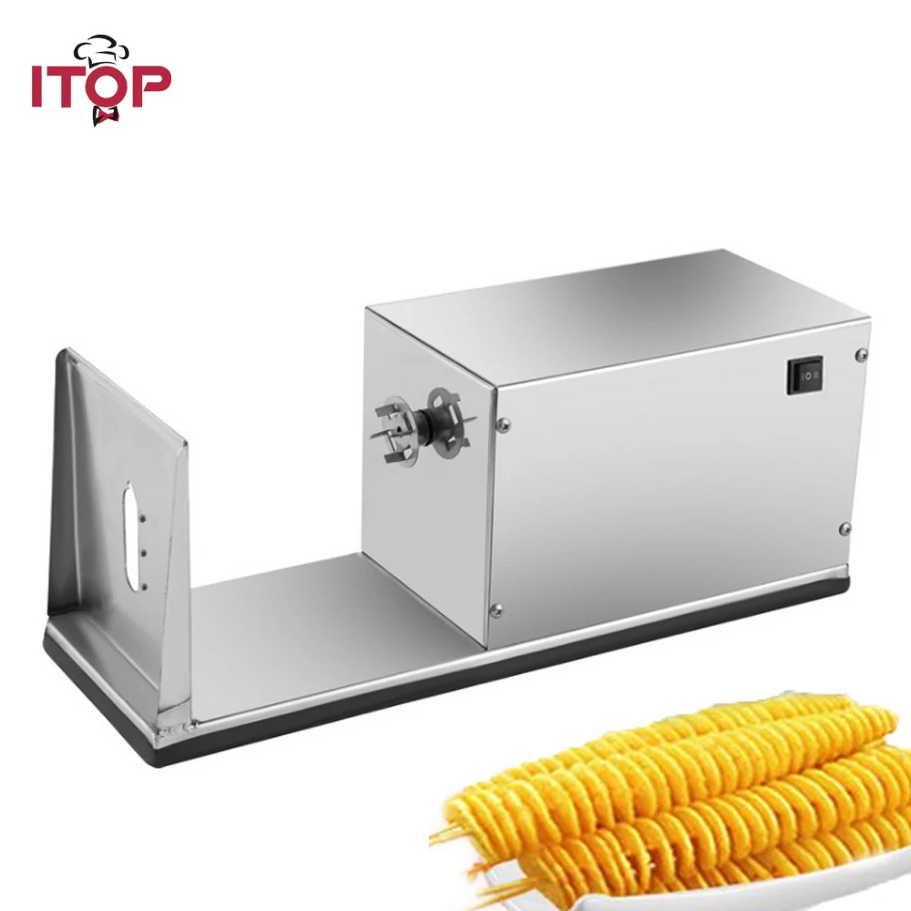 ITOP Electric French Fries Cutter Spiral Potato Machine Stainless Steel tornado Potato Cutter shredding Machine 110V/220V
ITOP Electric French Fries Cutter Spiral Potato Machine Stainless Steel tornado Potato Cutter shredding Machine 110V/220V