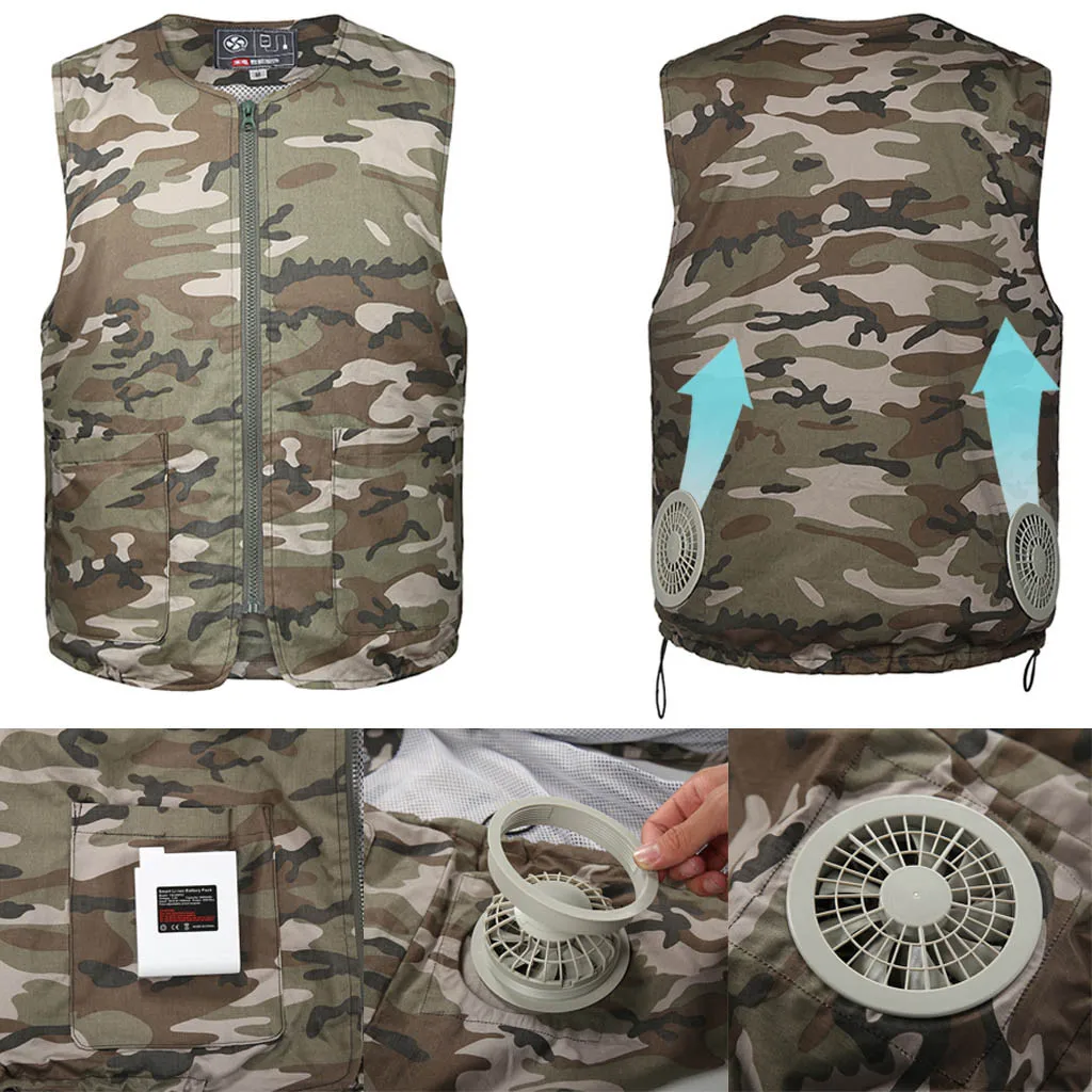 Jacket Men Summer Air Conditioning Vest Heatstroke Countermeasures Outdoor Working Clothes Mens Camouflage chaqueta hombre
Jacket Men Summer Air Conditioning Vest Heatstroke Countermeasures Outdoor Working Clothes Mens Camouflage chaqueta hombre