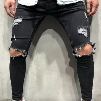 Men Fashion Slim Fit Hole Long Jeans Male Moto Biker Frayed Pencil Pants Boys Cotton Ripped Lightweight Trousers AA51436
Men Fashion Slim Fit Hole Long Jeans Male Moto Biker Frayed Pencil Pants Boys Cotton Ripped Lightweight Trousers AA51436