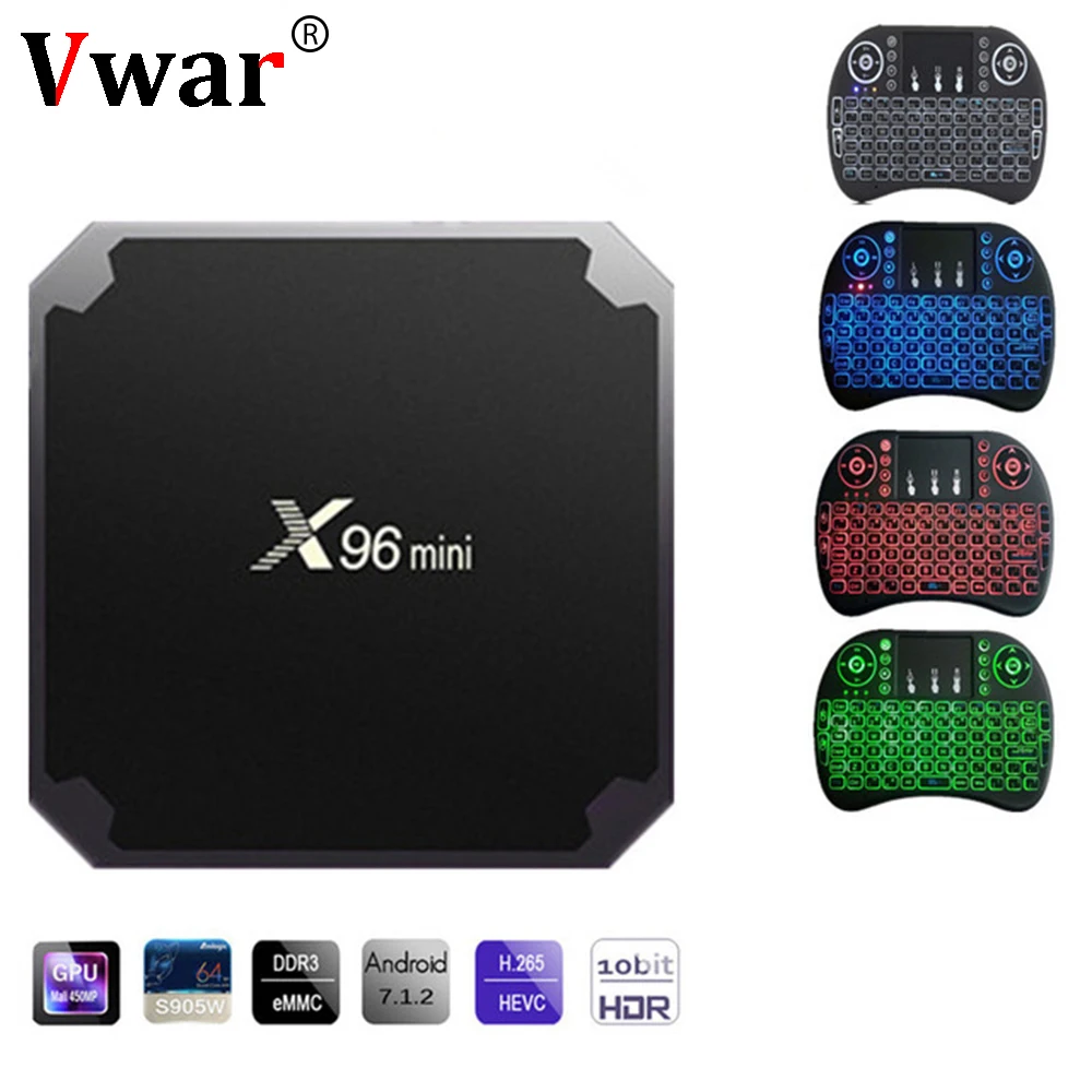 X96 mini Android 7.1 Smart TV BOX Amlogic S905W Quad Core WiFi 2.4GHz X96mini Set top box 4K HD Set-top Box Media Player
X96 mini Android 7.1 Smart TV BOX Amlogic S905W Quad Core WiFi 2.4GHz X96mini Set top box 4K HD Set-top Box Media Player
