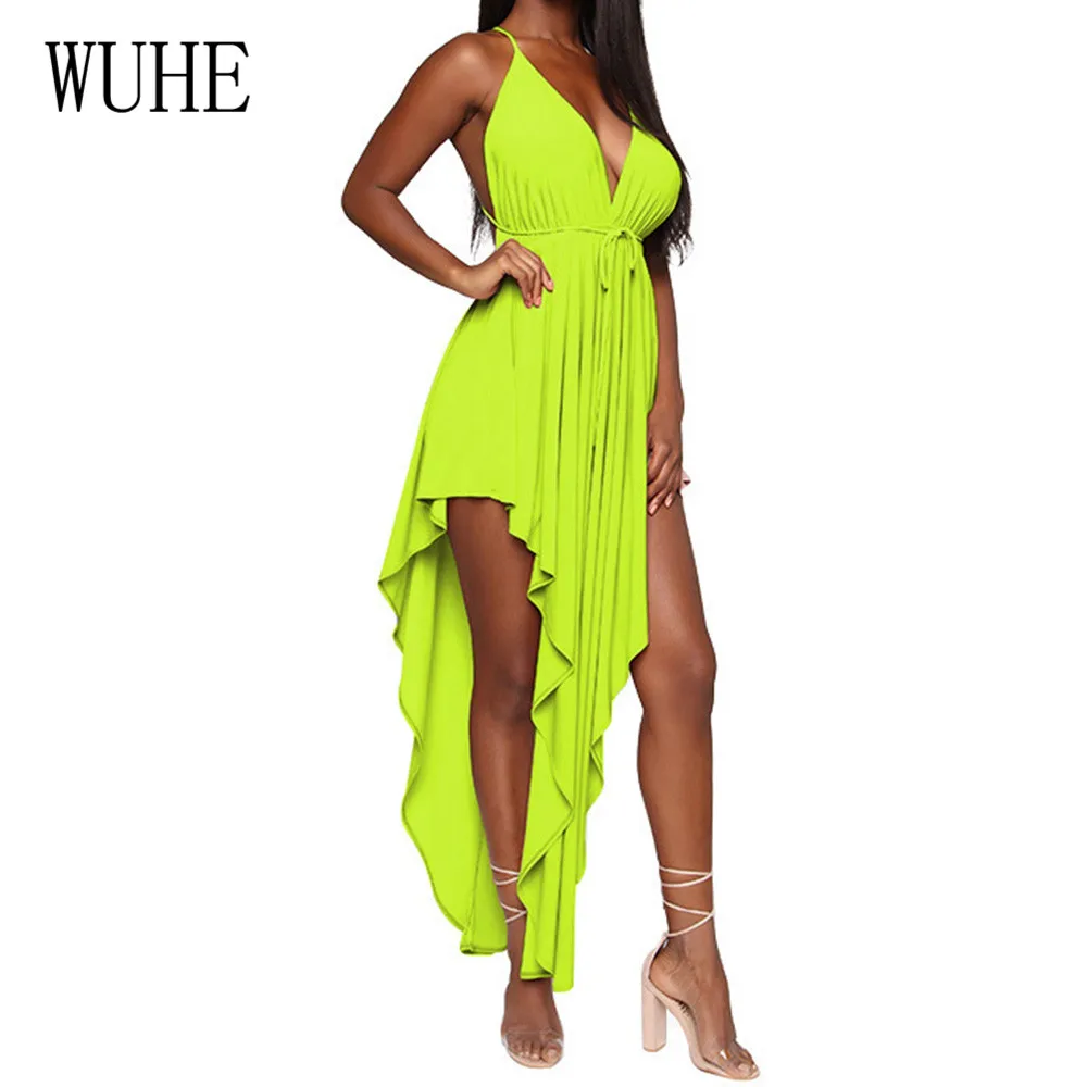 WUHE Summer Sexy Deep V-neck Sleeveless Hollow Out Maxi Dress Elegant Off Shoulder Asymmetrical Personality Women Vestidos 
WUHE Summer Sexy Deep V-neck Sleeveless Hollow Out Maxi Dress Elegant Off Shoulder Asymmetrical Personality Women Vestidos