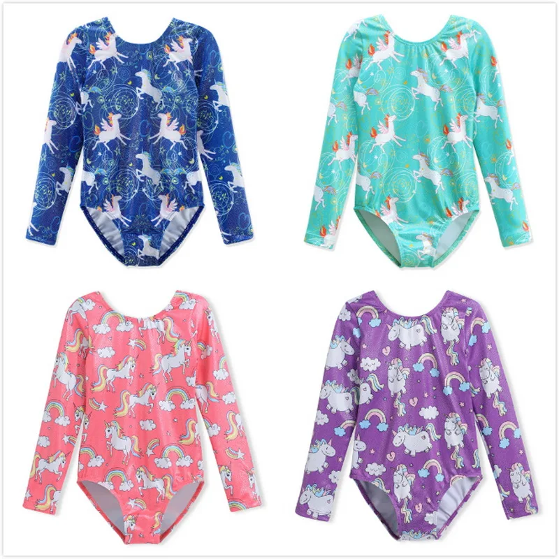 Girls Leotards for Gymnastic Long Sleeve Ballet Tutu Dance Wear Cute Unicorn Athletic Dancing Leotards Girls Training Costumes
Girls Leotards for Gymnastic Long Sleeve Ballet Tutu Dance Wear Cute Unicorn Athletic Dancing Leotards Girls Training Costumes