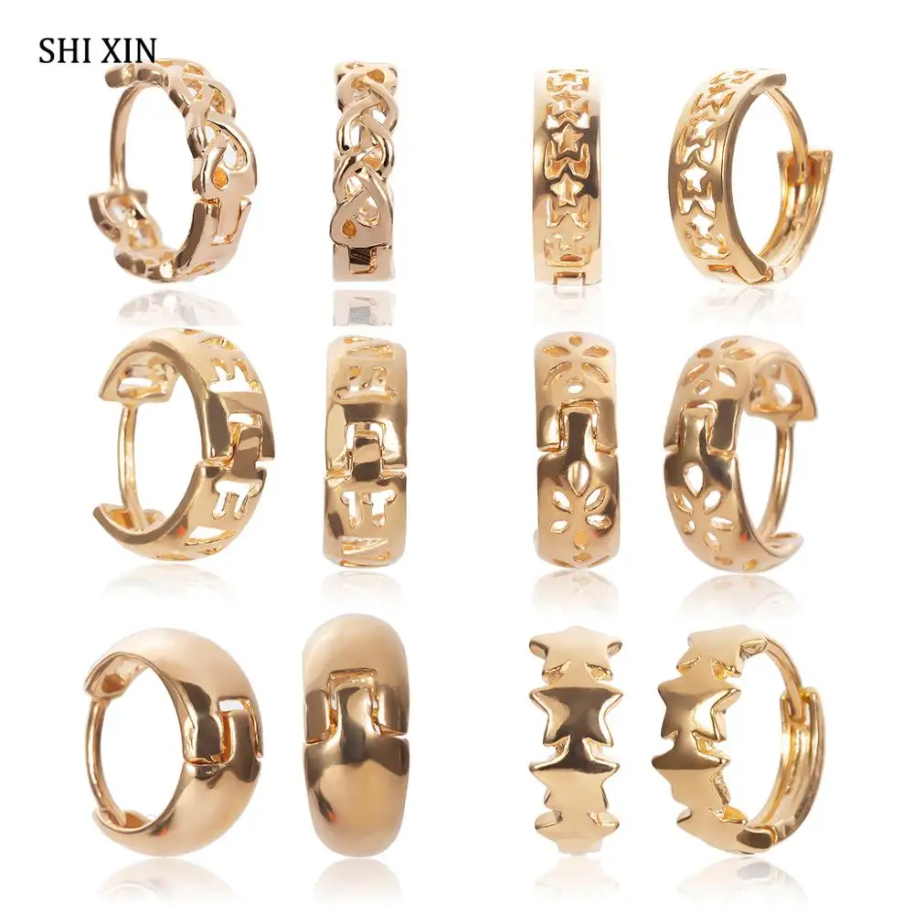 SHIXIN Lovely Small Hoop Earrings for Women 2019 Fashion Tiny Cute Gold/Silver Round Earrings Female Mini Hoop Earrings Designer
SHIXIN Lovely Small Hoop Earrings for Women 2019 Fashion Tiny Cute Gold/Silver Round Earrings Female Mini Hoop Earrings Designer