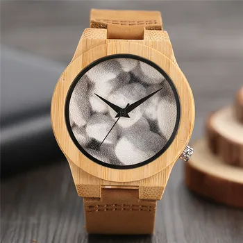 Creative Novelty Bamboo Wood Watch Leather Band Strap Gift Nature Analog Quartz Wristwatch Fashion Men Watches Relojes de Madera
Creative Novelty Bamboo Wood Watch Leather Band Strap Gift Nature Analog Quartz Wristwatch Fashion Men Watches Relojes de Madera