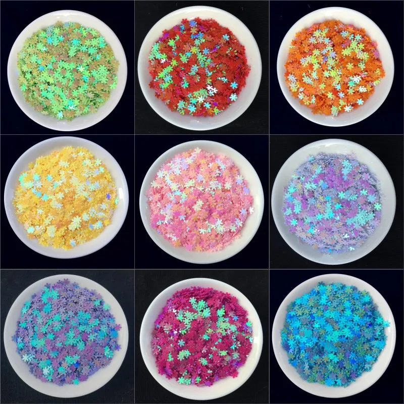 1200pcs/Pack 5mm Snowflakes loose Sequins Christmas Gift Glitter Paillettes for Nail Art manicure/wedding decoration confetti
1200pcs/Pack 5mm Snowflakes loose Sequins Christmas Gift Glitter Paillettes for Nail Art manicure/wedding decoration confetti