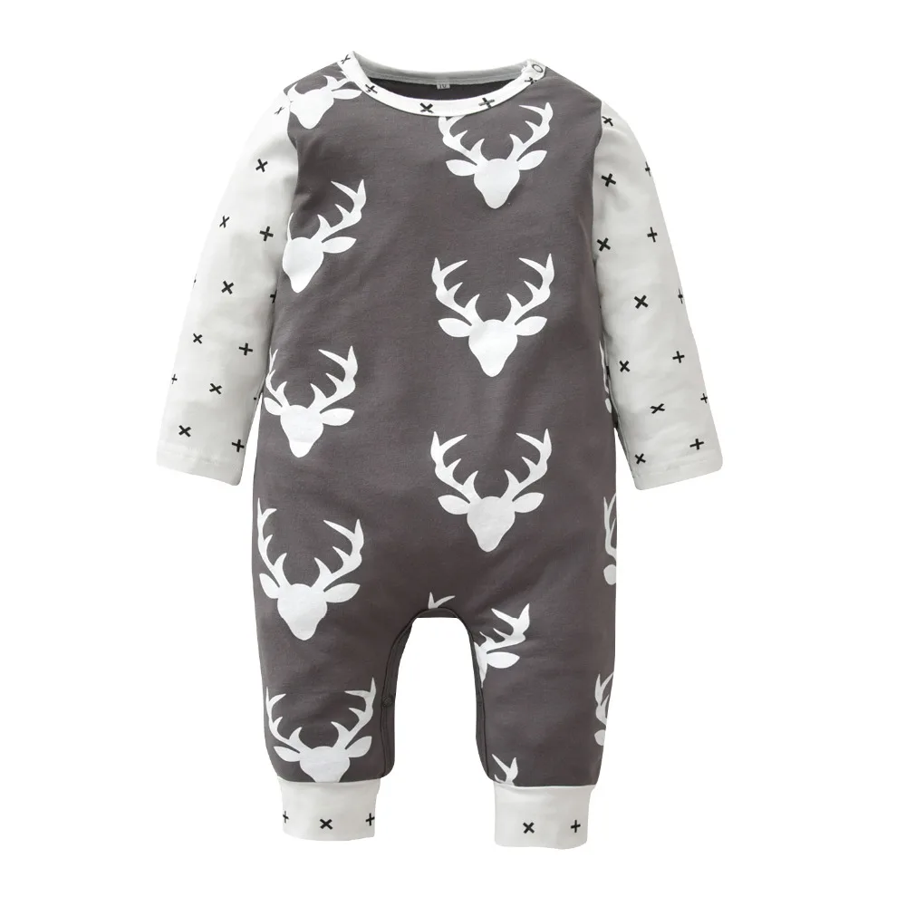 Christmas Baby Romper Newborn Baby Boy Girl Clothes Deer Printing and Cross Patchwork Long Sleeve Jumpsuit Cute Infant Clothing
Christmas Baby Romper Newborn Baby Boy Girl Clothes Deer Printing and Cross Patchwork Long Sleeve Jumpsuit Cute Infant Clothing