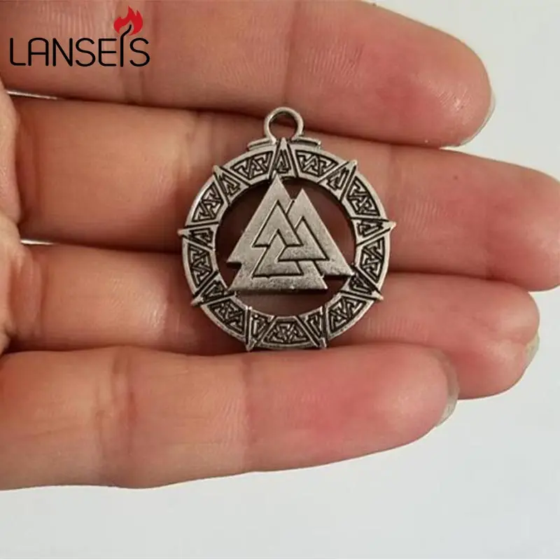 lanseis10pc Valknut Odin 's Symbol of Norse Viking pendant Men's Boy's Pewter Pendant Free Necklac
lanseis10pc Valknut Odin 's Symbol of Norse Viking pendant Men's Boy's Pewter Pendant Free Necklac
