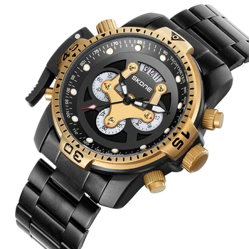 SKONE Luxury Top Brand Men Quartz Watch Stainless Steel Skeleton Men's Watches Wristwatch For Man Gifts reloj deportivo hombre
SKONE Luxury Top Brand Men Quartz Watch Stainless Steel Skeleton Men's Watches Wristwatch For Man Gifts reloj deportivo hombre