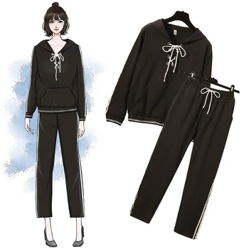 Plus Size 5xl Tracksuit Spring 2 Piece Set Women Hoodies+pants Women's Tracksuits Conjunto Feminino Year-old Female Costume
Plus Size 5xl Tracksuit Spring 2 Piece Set Women Hoodies+pants Women's Tracksuits Conjunto Feminino Year-old Female Costume