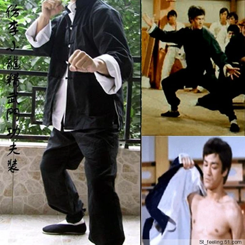 Classic Bruce lee Wing Chun Jeet Kune Do Tai Chi Martial Arts Clothing Kung Fu Uniform Chinese Traditional Tang Jacket+Pants
Classic Bruce lee Wing Chun Jeet Kune Do Tai Chi Martial Arts Clothing Kung Fu Uniform Chinese Traditional Tang Jacket+Pants