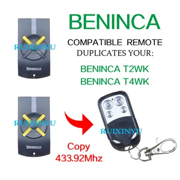 BENINCA T2WK / BENINCA T4WK Compatible Remote control High quality 433.92Mhz copy control Garage door remote control
BENINCA T2WK / BENINCA T4WK Compatible Remote control High quality 433.92Mhz copy control Garage door remote control
