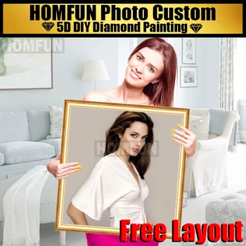 HOMFUN Photo custom!Private custom!DIY Diamond embroidery 5D diamond Painting Cross Stitch 3D Rhinestone 5D decoration Gift
HOMFUN Photo custom!Private custom!DIY Diamond embroidery 5D diamond Painting Cross Stitch 3D Rhinestone 5D decoration Gift