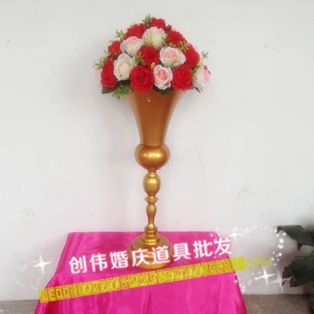 Wedding Table Centerpiece 62cm( 24.4") Gold Wedding centerpiece Wedding flower vase Wedding decoration 10pcs/lot
Wedding Table Centerpiece 62cm( 24.4") Gold Wedding centerpiece Wedding flower vase Wedding decoration 10pcs/lot