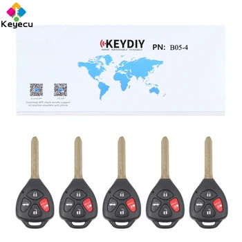 KEYECU 5PCS/Lot Replacement Universal Remote B-Series for KD900 KD900+, KEYDIY Remote Control Key With 4 Buttons - FOB for B05-4
KEYECU 5PCS/Lot Replacement Universal Remote B-Series for KD900 KD900+, KEYDIY Remote Control Key With 4 Buttons - FOB for B05-4