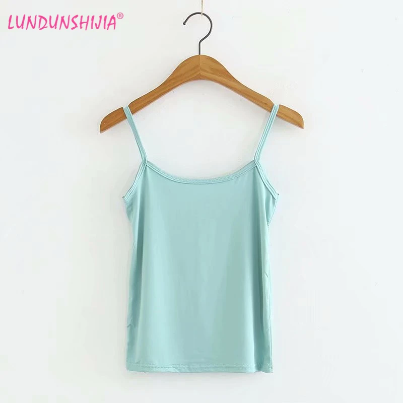 LUNDUNSHIJIA Women Short Style Camisole Tops 2019 Summer Sexy Sleeveless Slim Pink And Green Vest Tops
LUNDUNSHIJIA Women Short Style Camisole Tops 2019 Summer Sexy Sleeveless Slim Pink And Green Vest Tops