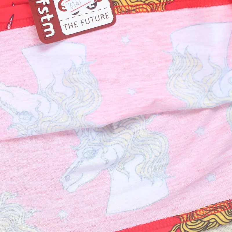 Girls Dress Cerise Unicorn Star Woven Dress Red Unicorn Star princess Dress White for girls kids clothing bobo choses (6)