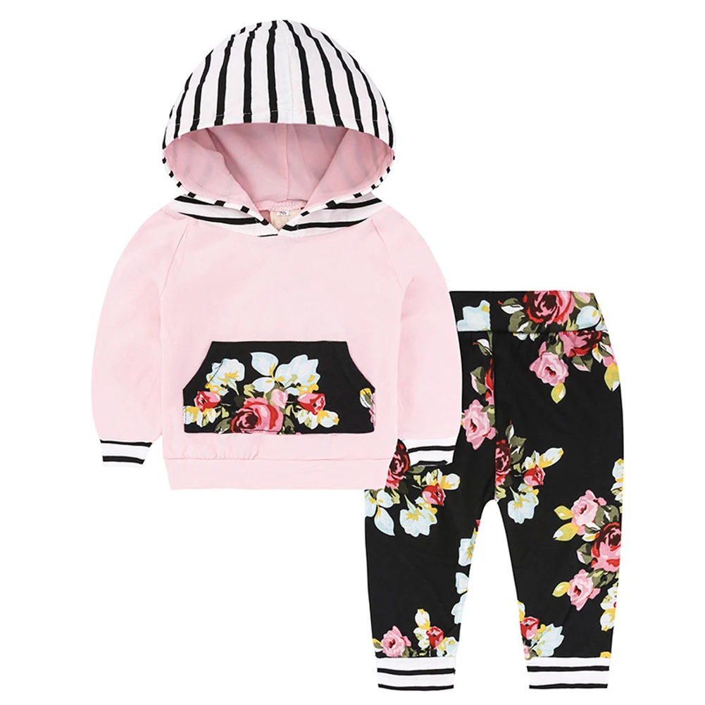 Pink Baby Girl Set Autumn 2017 Cotton Long Sleeve Hooded Jacket + Long Pants Two Pieces Suits for Infant Baby Girls Clothes
Pink Baby Girl Set Autumn 2017 Cotton Long Sleeve Hooded Jacket + Long Pants Two Pieces Suits for Infant Baby Girls Clothes